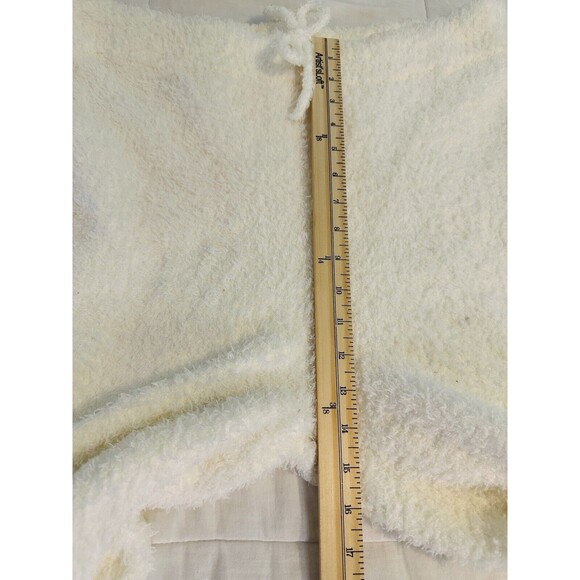 Aerie White Cream Fluffy Cozy Wide Leg Sherpa Soft Drawstring Pants XXL‎ NWT - Picture 8 of 9